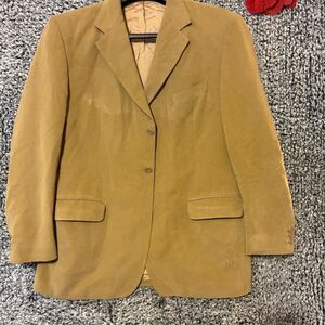 Vintage Marks & Spencer Men's Blazer Gold Medium Classic Formal